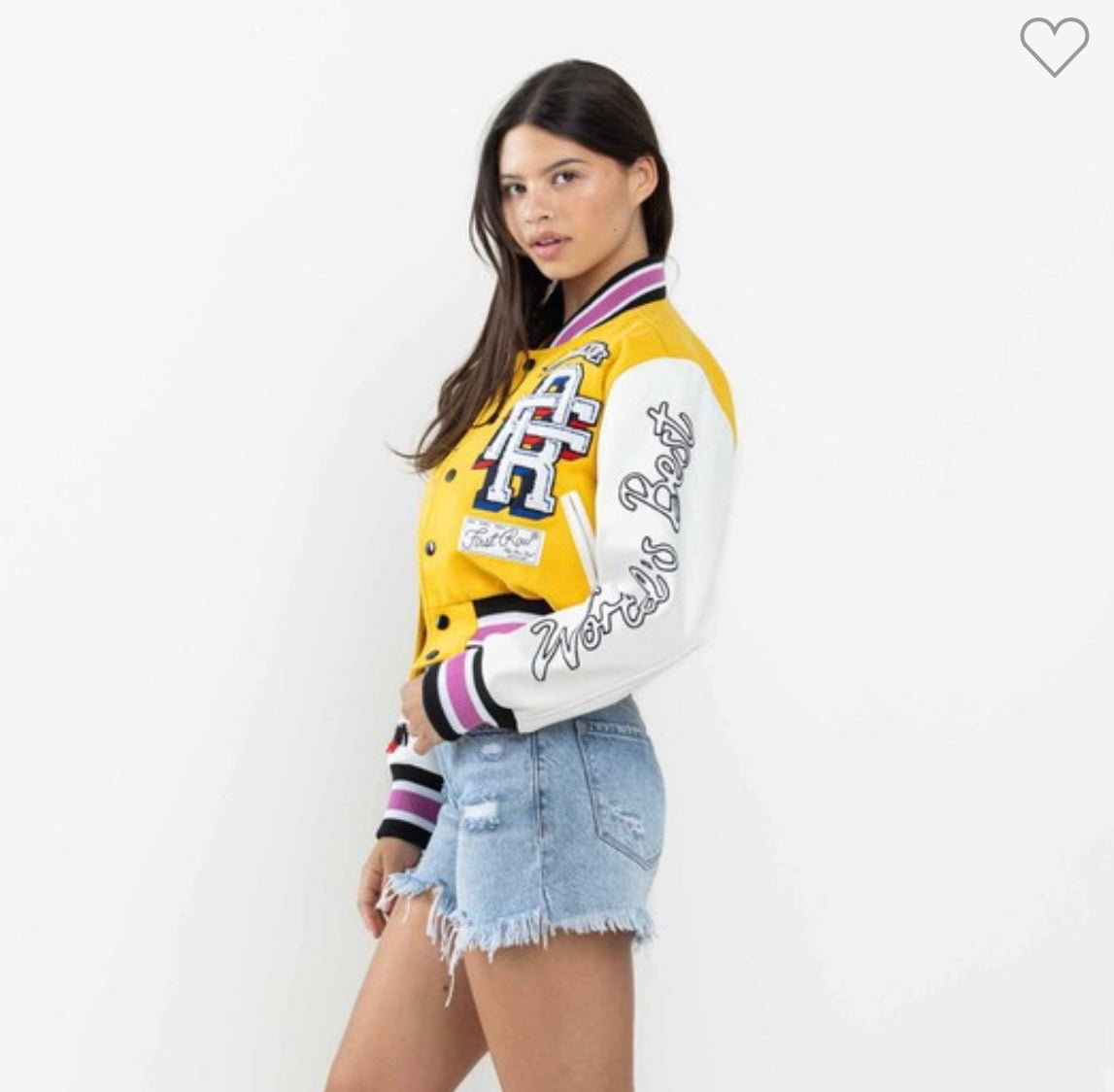 WOMEN- The "FLOWER POWER" VarsIty Jacket