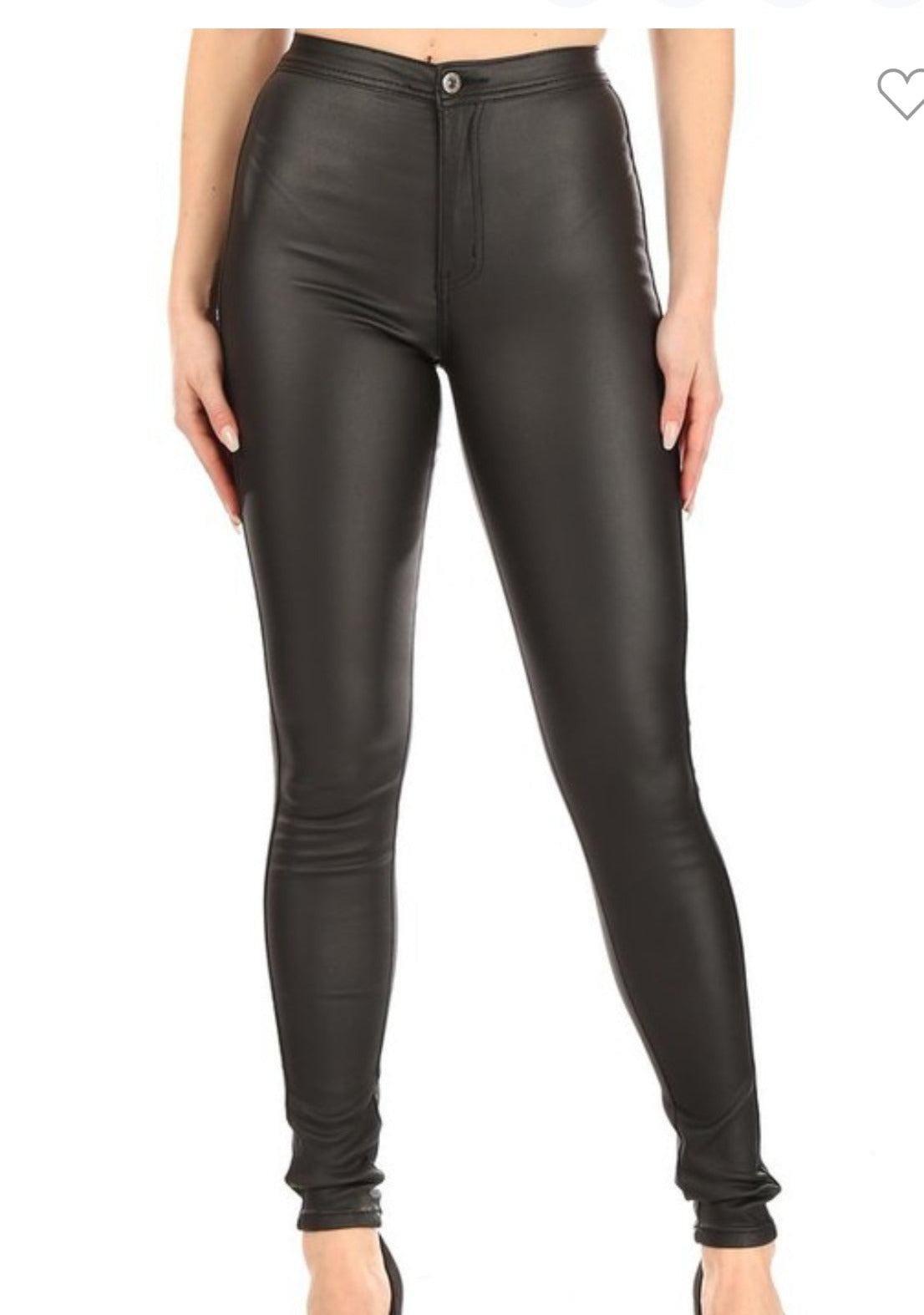 WOMEN- THE "CLOSER THAN MOST" BLACK Women’s coated jeans