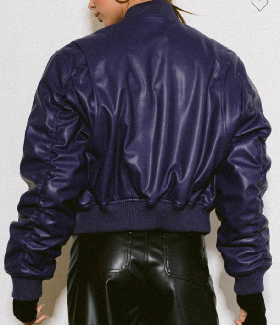 PURPLE RAIN VEGAN LEATHER JACKET