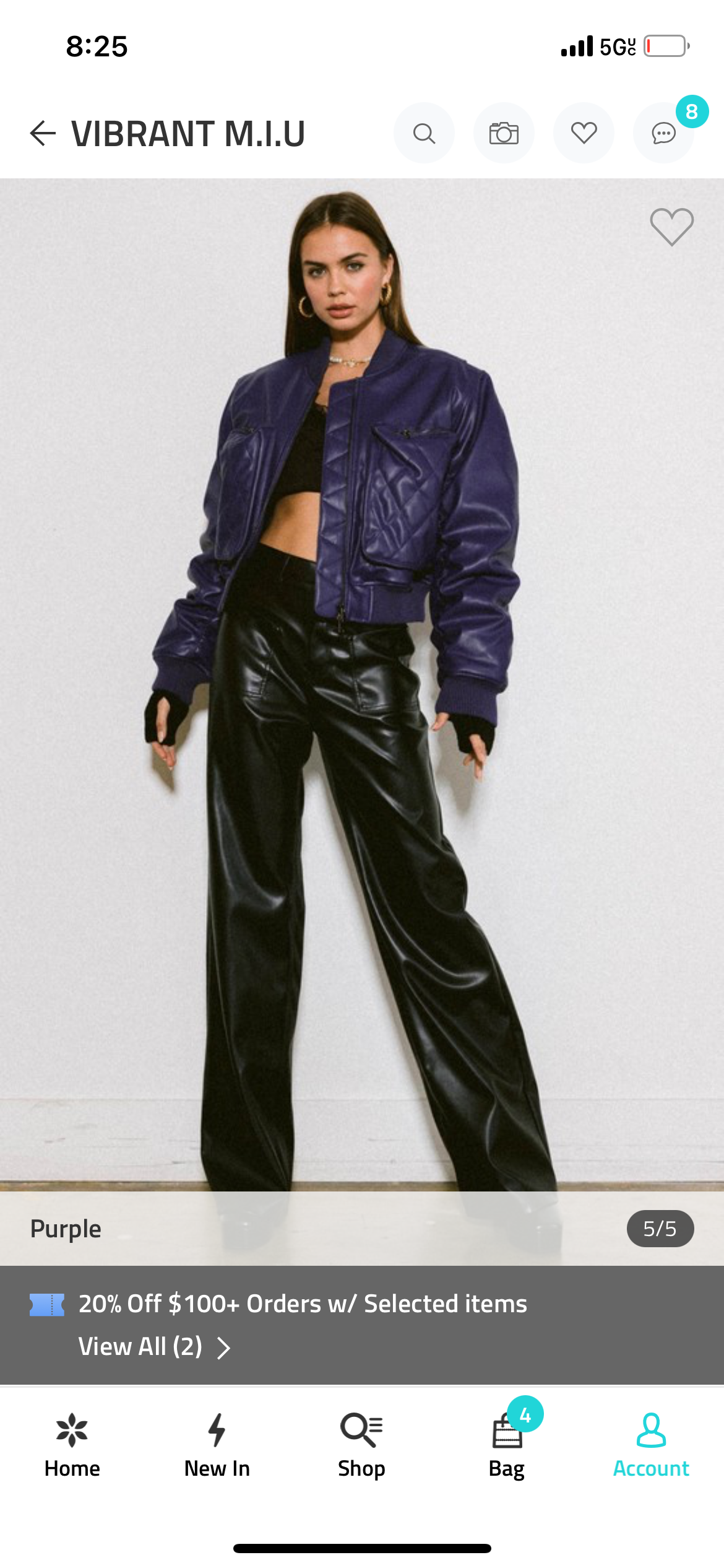 PURPLE RAIN VEGAN LEATHER JACKET