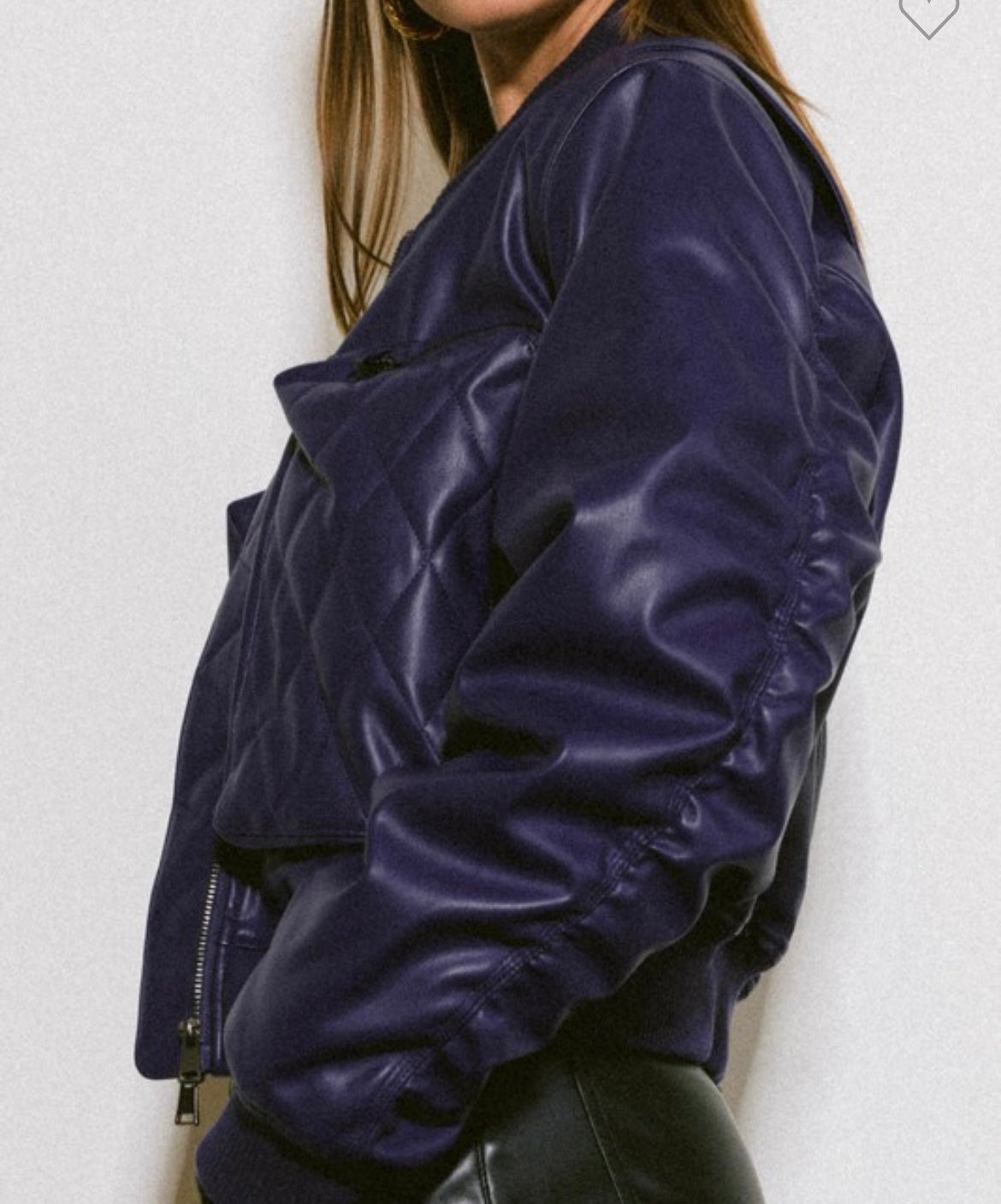 PURPLE RAIN VEGAN LEATHER JACKET