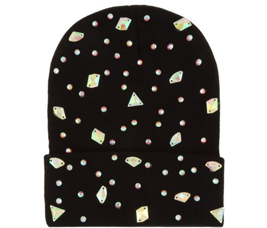 Blinged out beanie