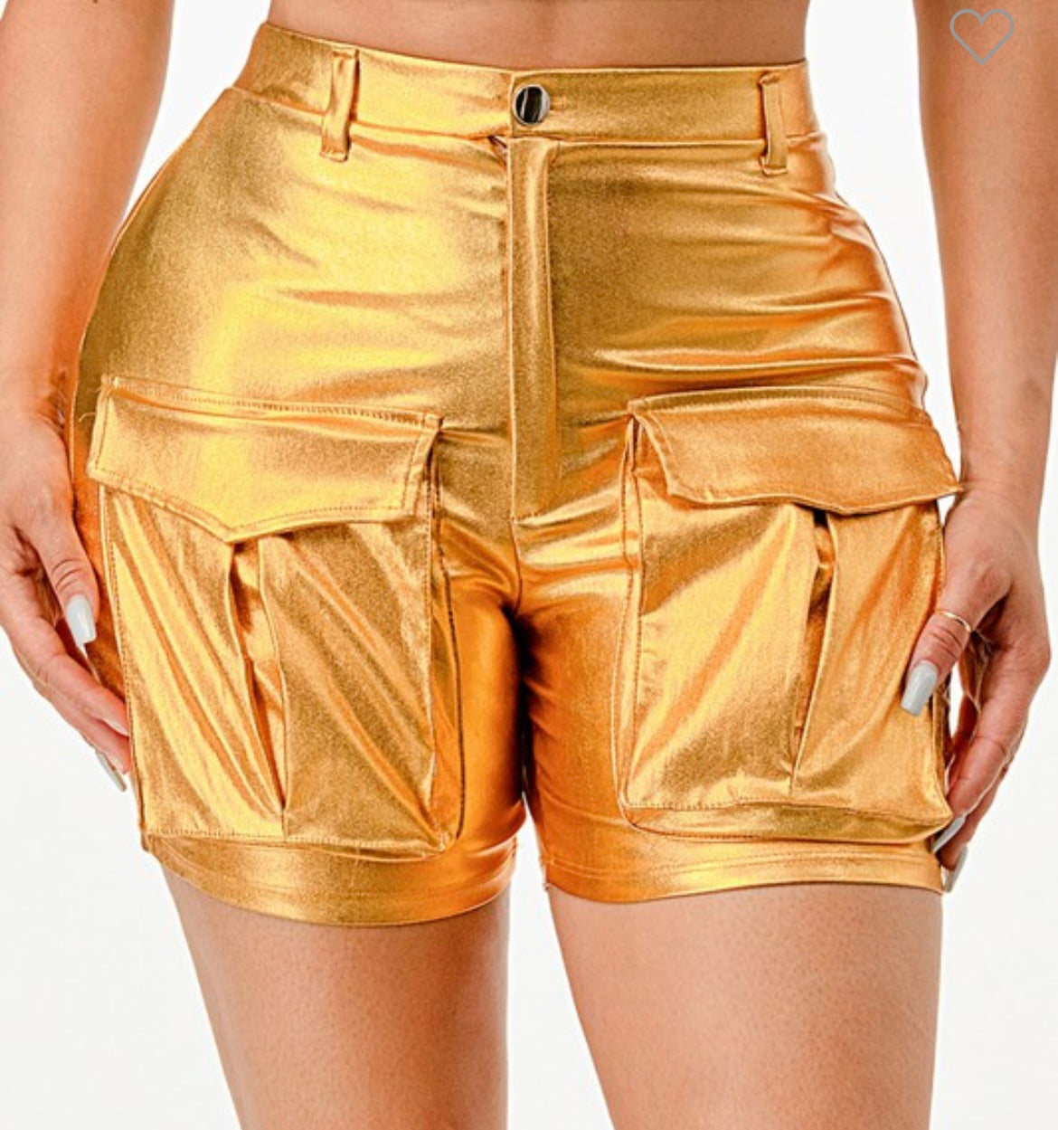 METALLIC SHORTS