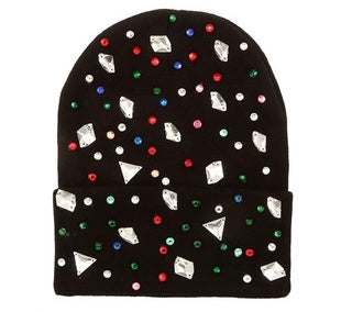 Blinged out beanie